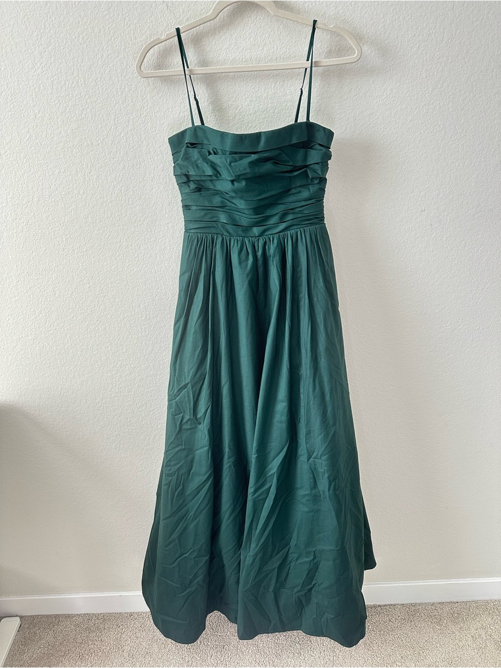 Reformation Kastoria Maxi Dress in Forest Green SZ US 4 - Picture 2 of 10